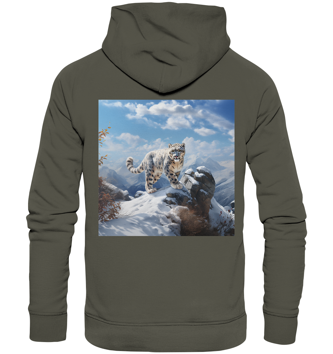 Snow Leopard - Organic Hoodie