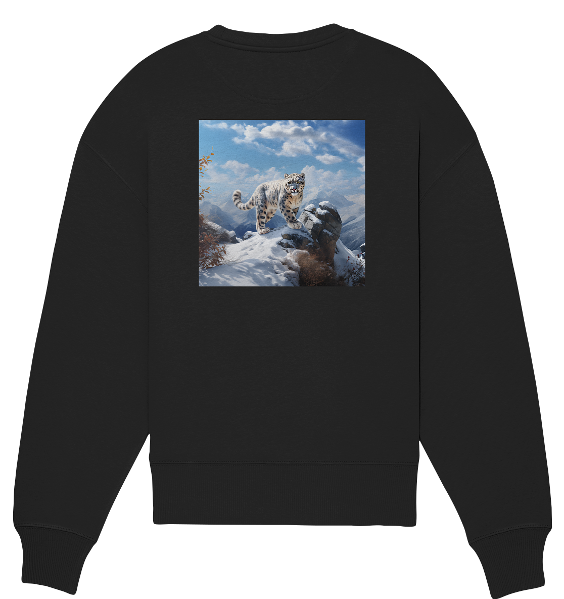 Snow Leopard - Organic Oversize Sweatshirt