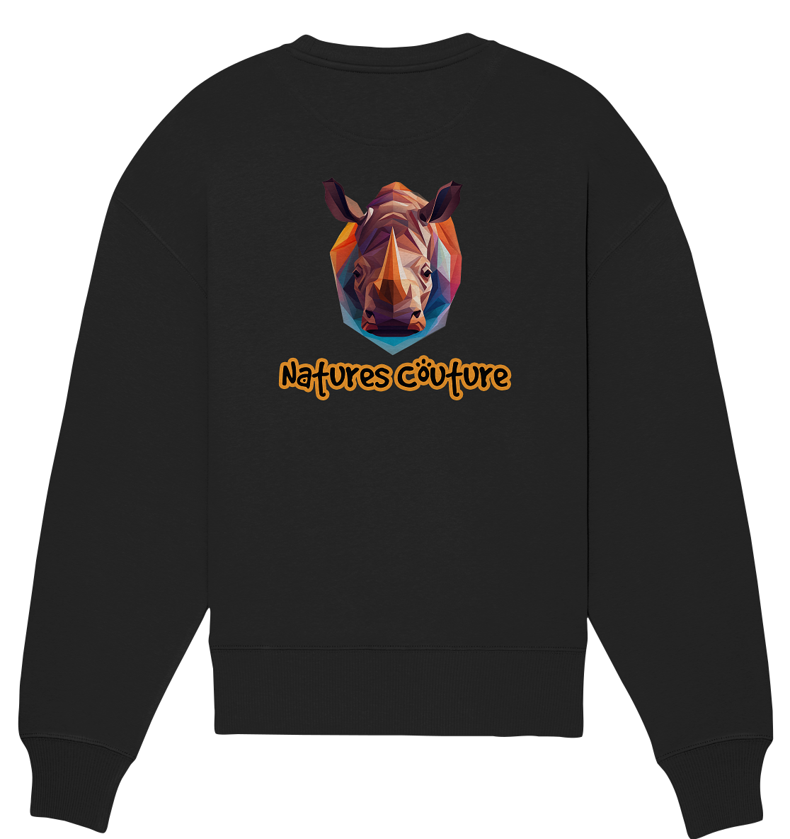 Logo Orange - Organic Oversize Sweatshirt