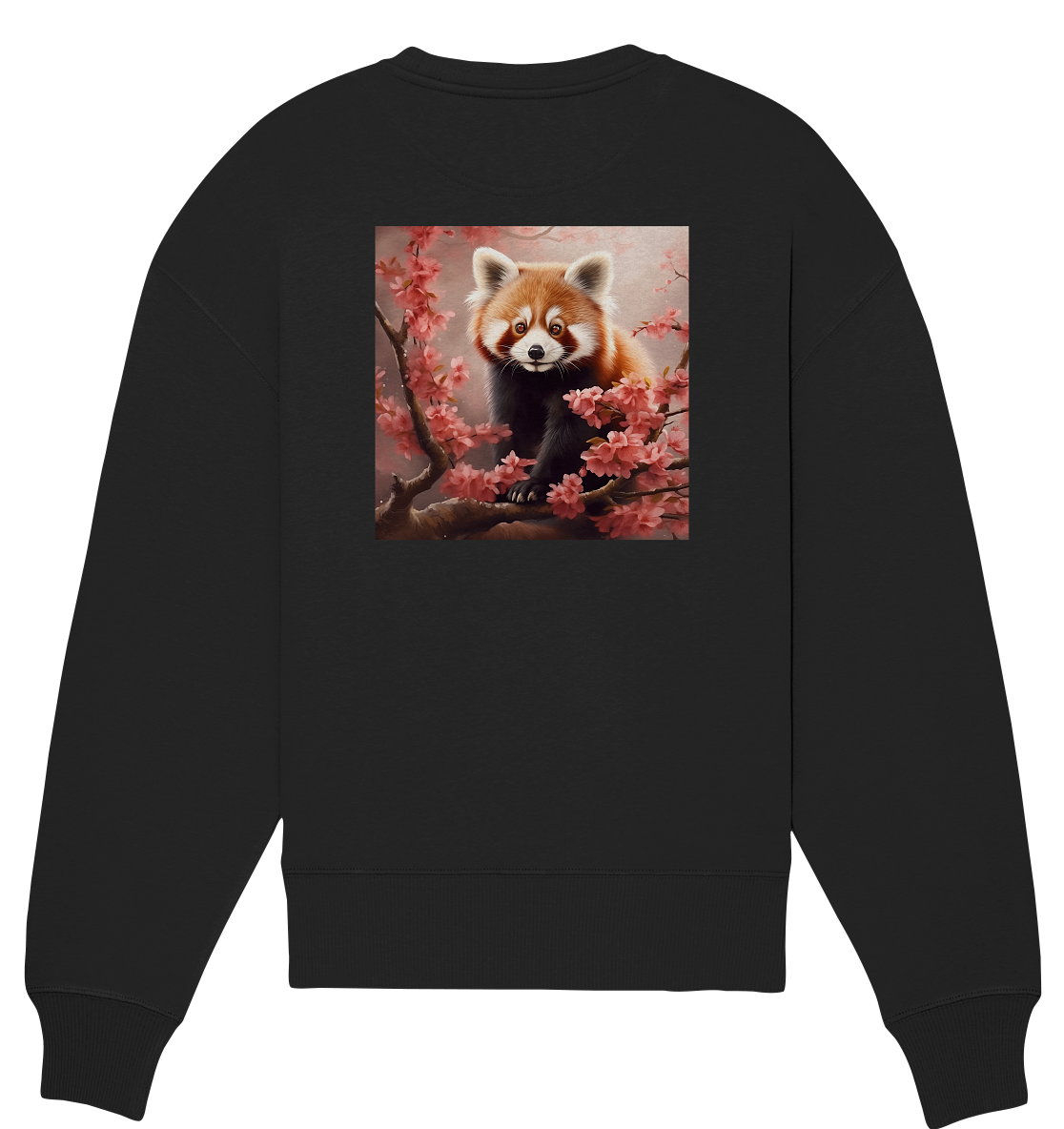 Red panda - Organic Oversize Sweatshirt