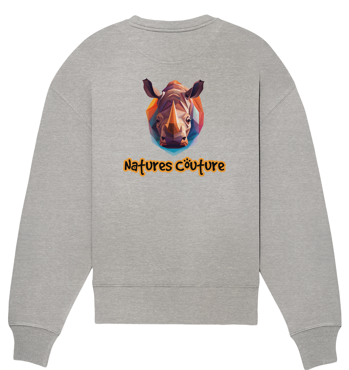 Logo Orange - Organic Oversize Sweatshirt