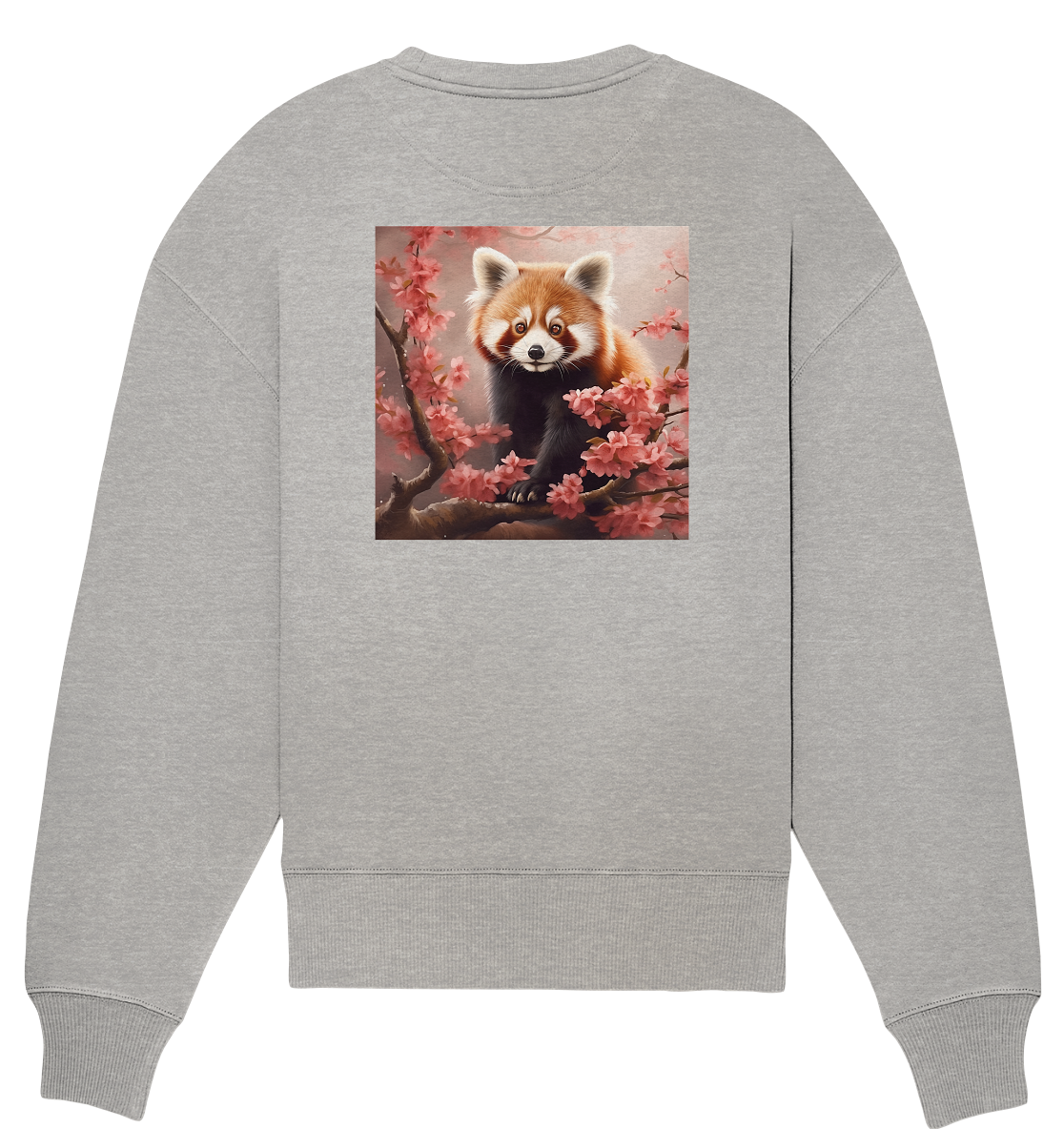 Red panda - Organic Oversize Sweatshirt