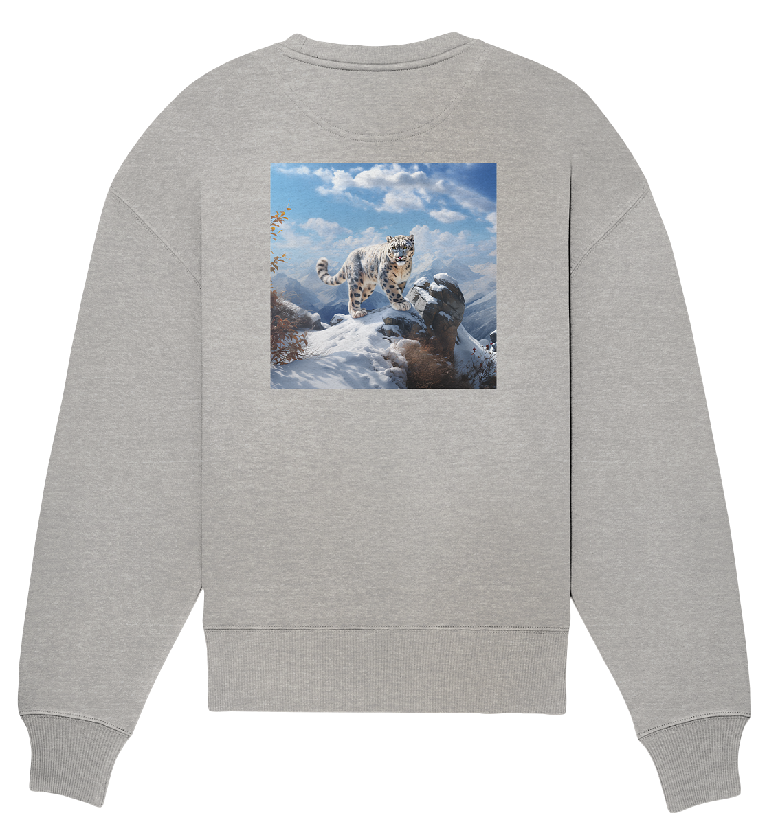 Snow Leopard - Organic Oversize Sweatshirt