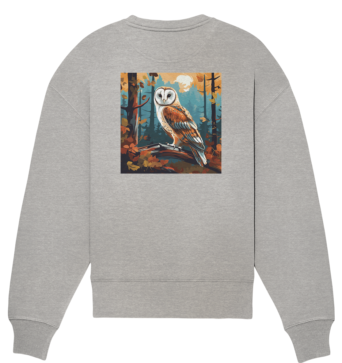 Barn owl - Organic Oversize Sweatshirt