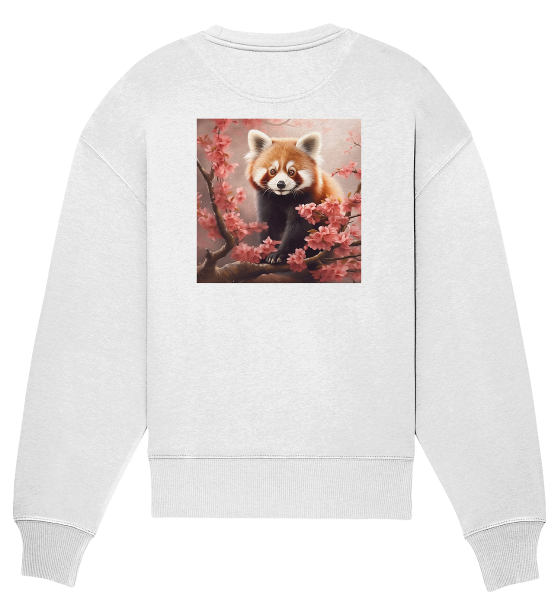Red panda - Organic Oversize Sweatshirt