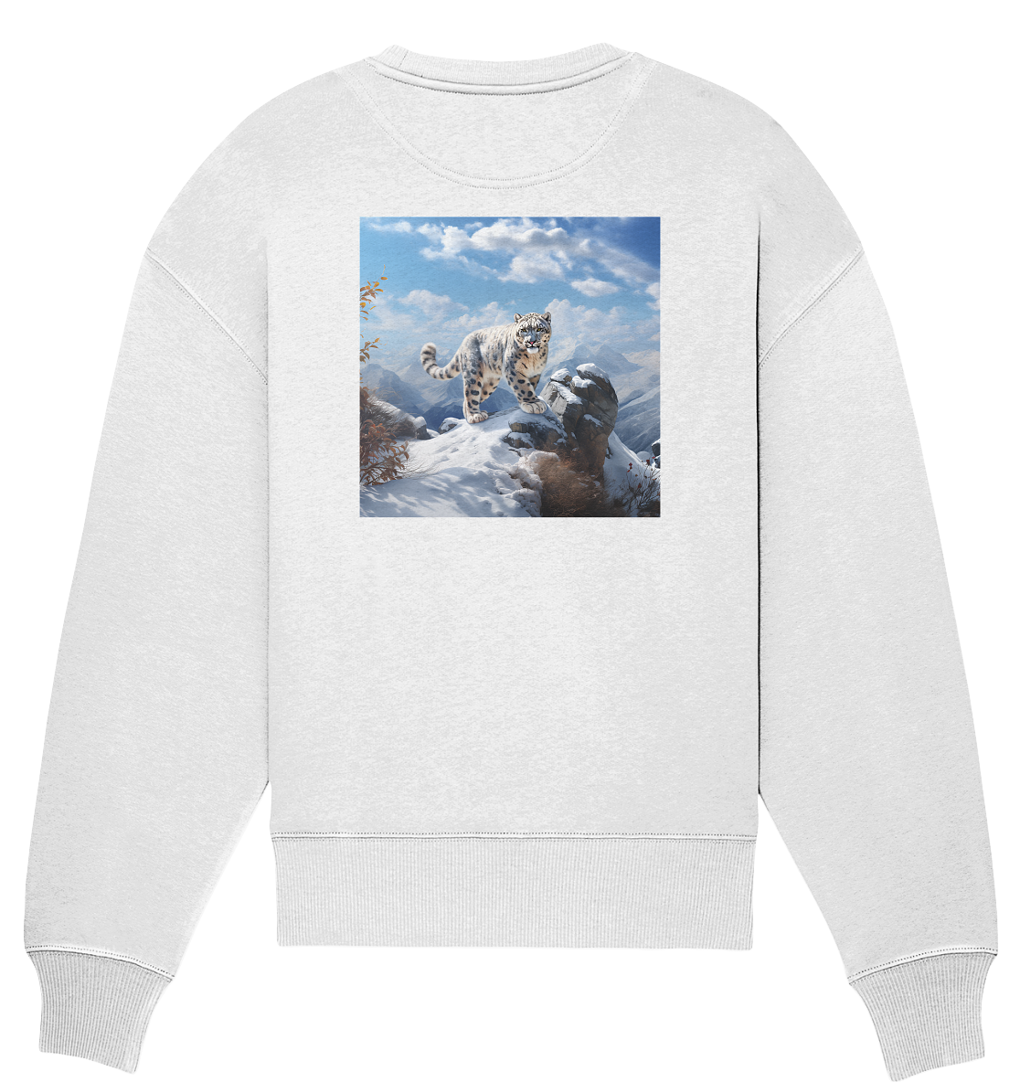 Snow Leopard - Organic Oversize Sweatshirt