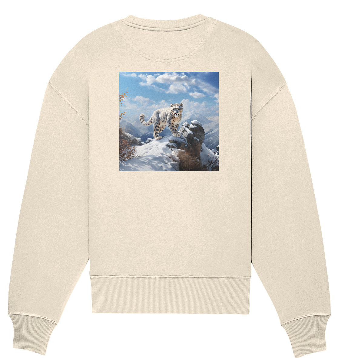 Snow Leopard - Organic Oversize Sweatshirt
