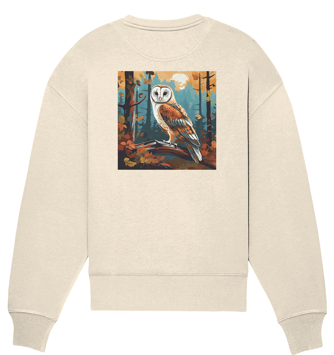 Barn owl - Organic Oversize Sweatshirt