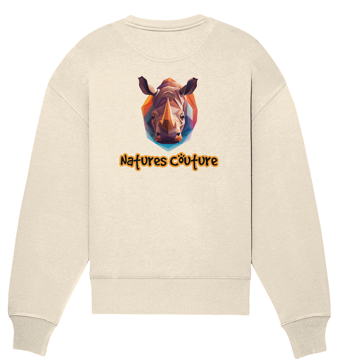 Logo Orange - Organic Oversize Sweatshirt