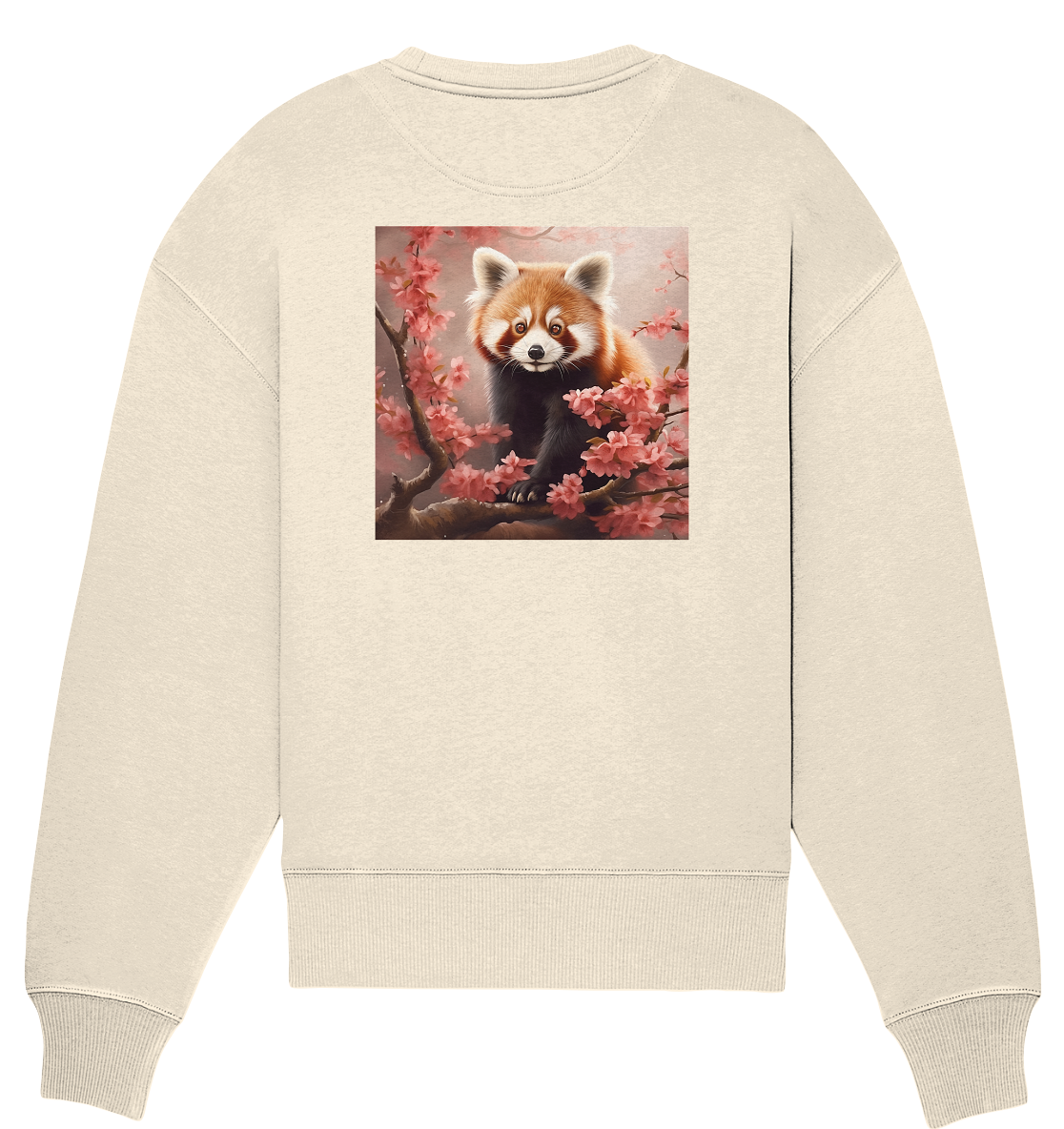 Red panda - Organic Oversize Sweatshirt