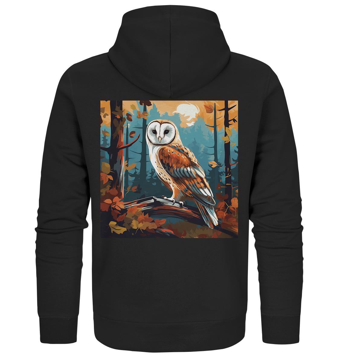 Barn owl - Organic Zipper