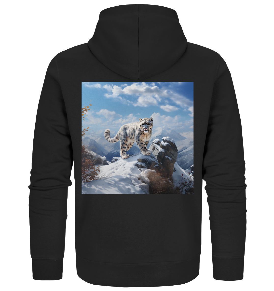 Snow Leopard - Organic Zipper