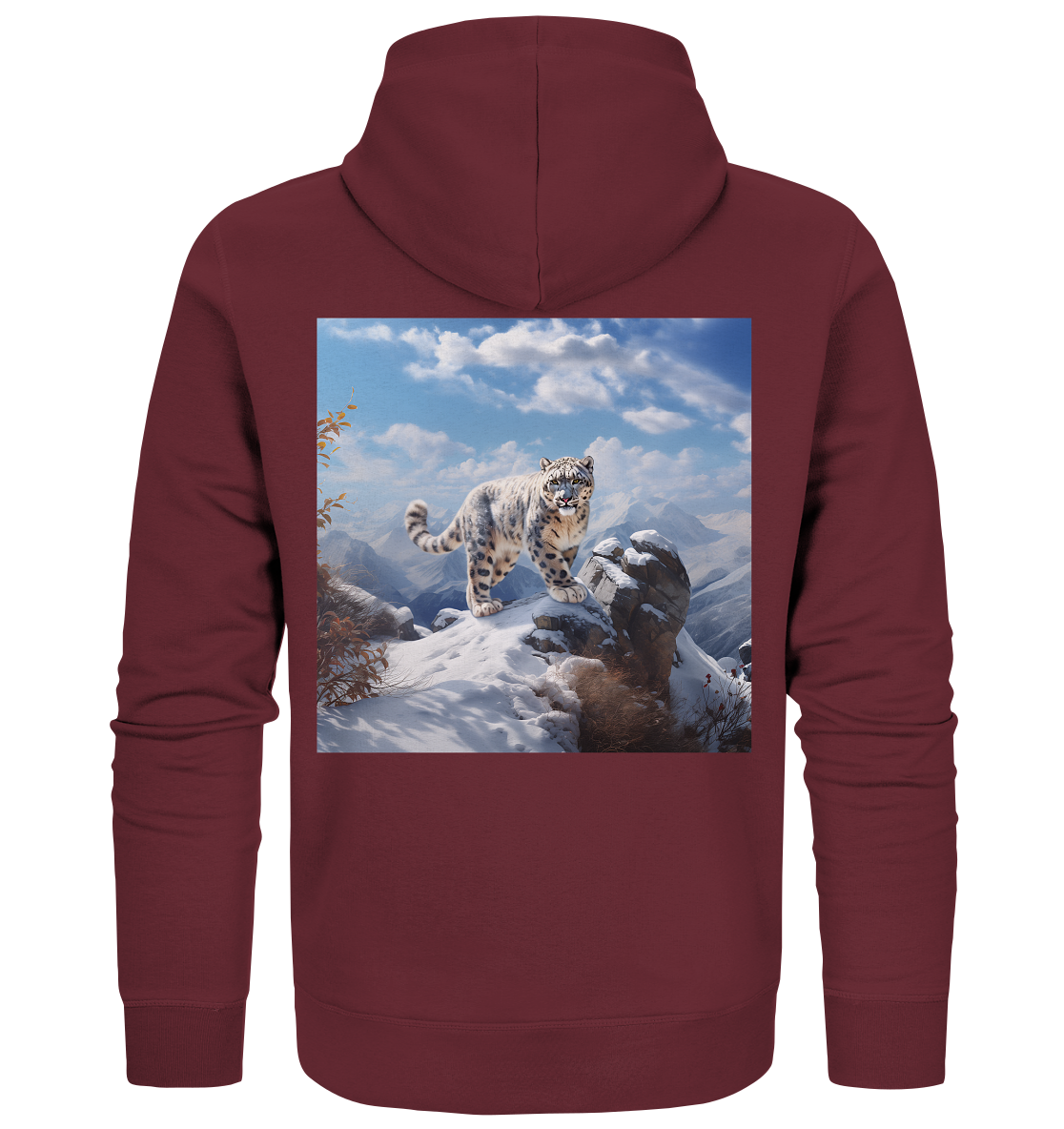 Snow Leopard - Organic Zipper