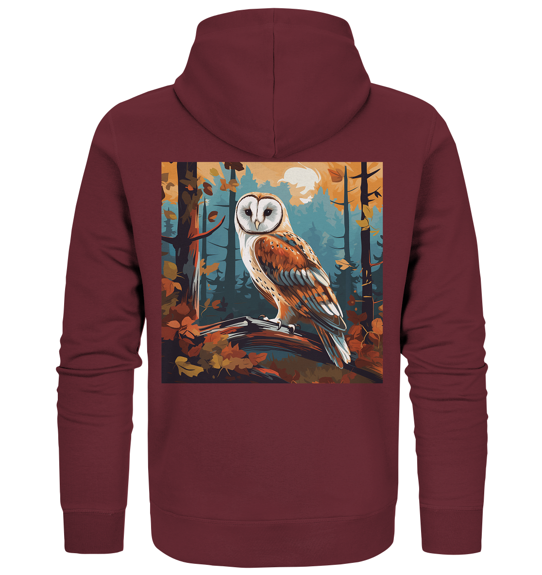 Barn owl - Organic Zipper