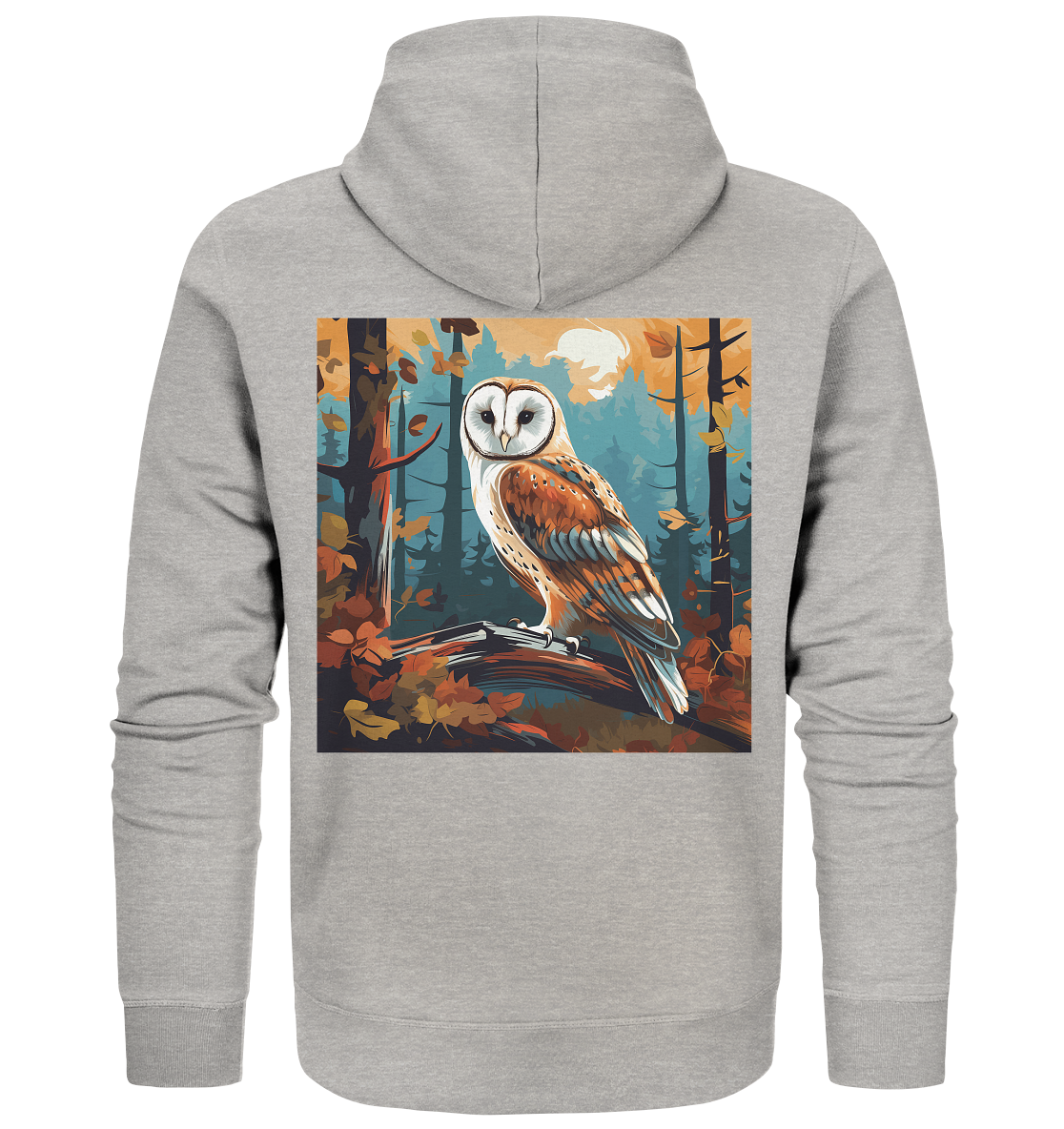 Barn owl - Organic Zipper