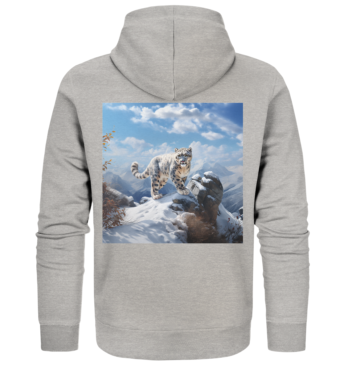 Snow Leopard - Organic Zipper