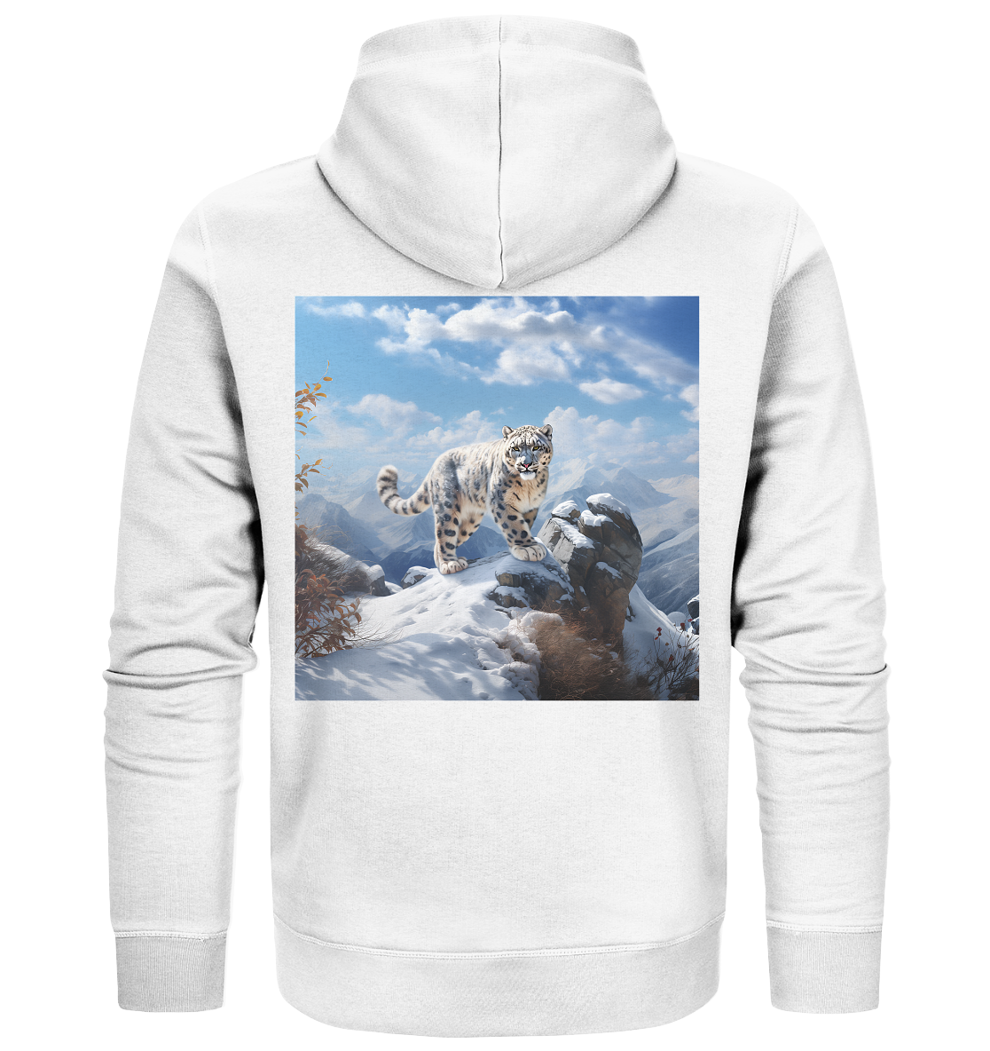 Snow Leopard - Organic Zipper