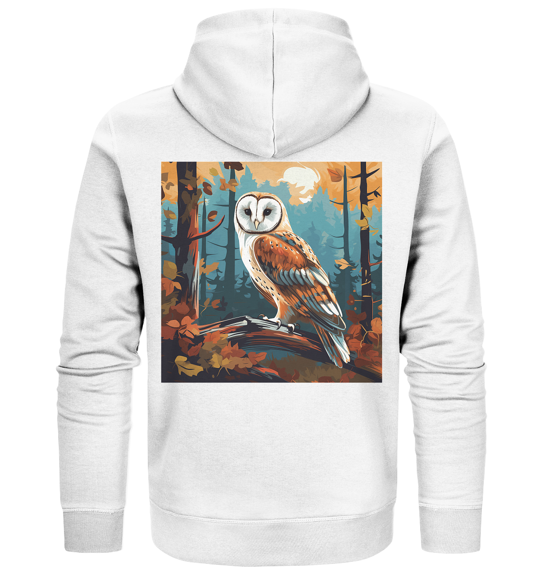 Barn owl - Organic Zipper