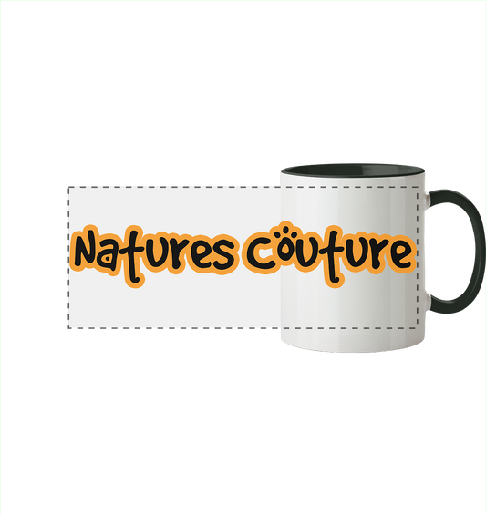 Logo Orange Accessoires - Panorama Tasse zweifarbig